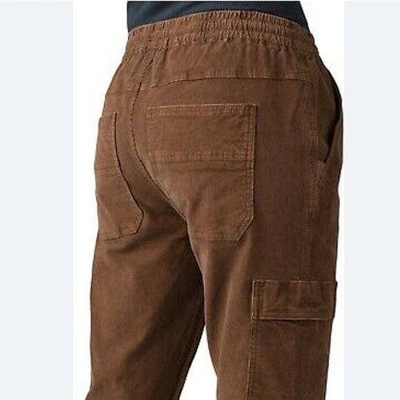 PRANA | Corduroy Cargo Pants | Lost Highway | Organic Cotton| Tobacco/Se… - Picture 5 of 16